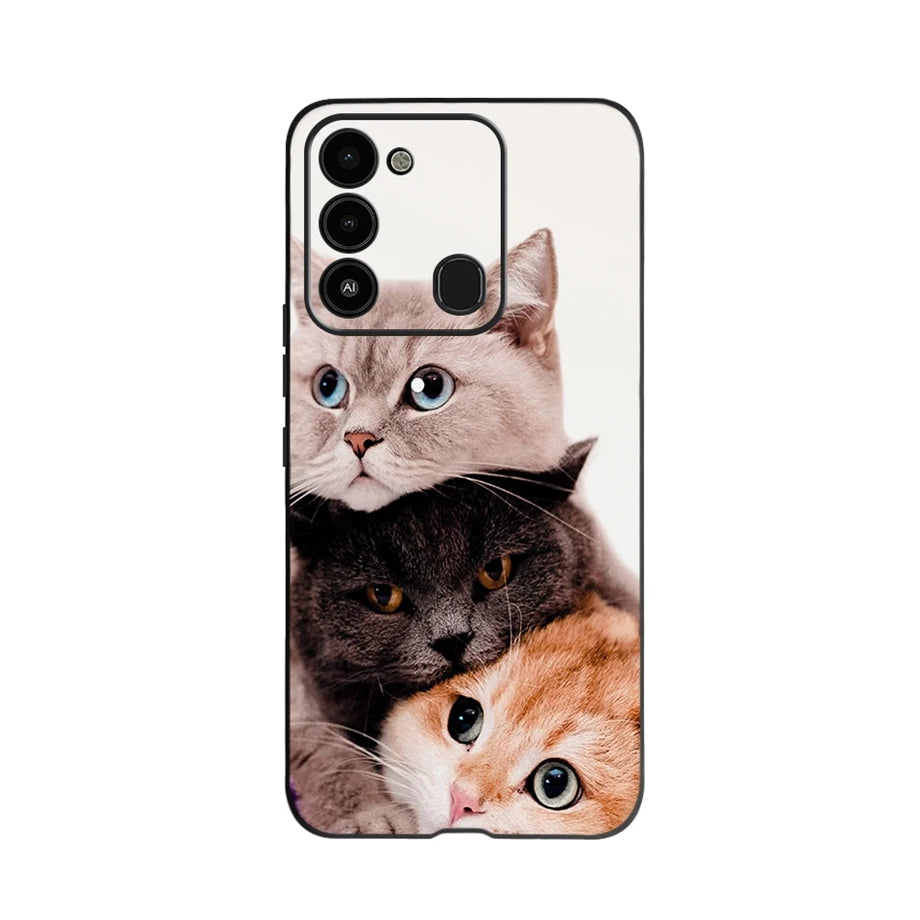 For Tecno Spark 8 Case Soft Silicone Back Case for Tecno Spark 8C Spark8 KG6 Fundas Case Phone Cover Spark 8T Coque