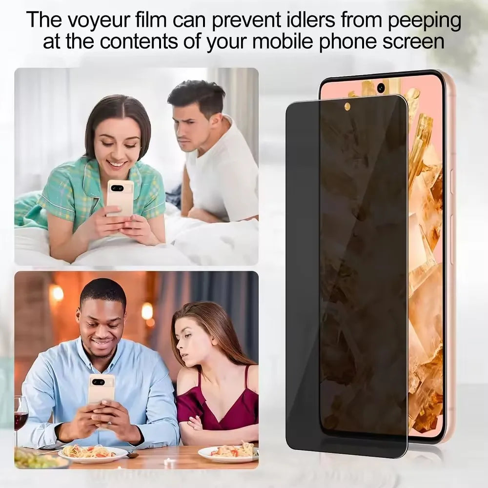 3Pcs Privacy Tempered Glass For Vivo Y21S Y76 Y25 Y1S Y22S Y32 Y35 4G 5G Screen Protector