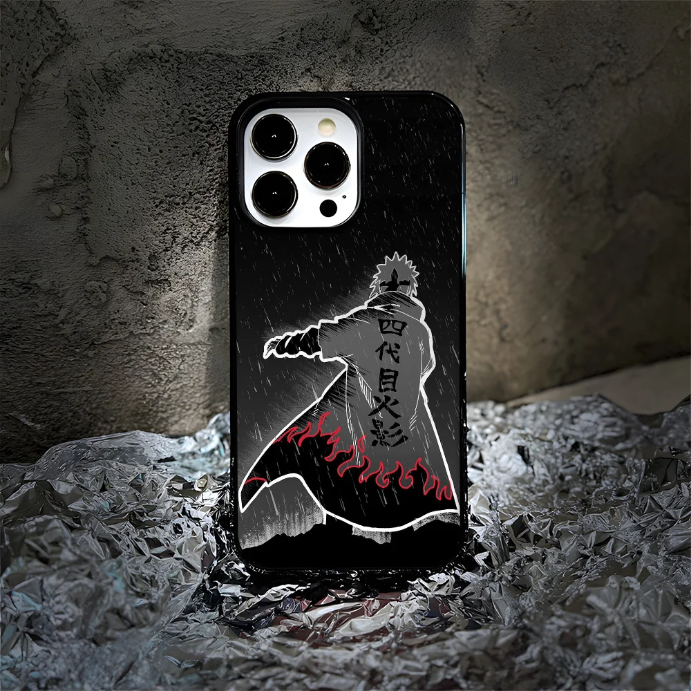 M-Minato N-Namikaze Anime Phone Case For iPhone 16 15 14 Pro Max Plus Mini Magnetic Magsafe Wireless Charging Cover