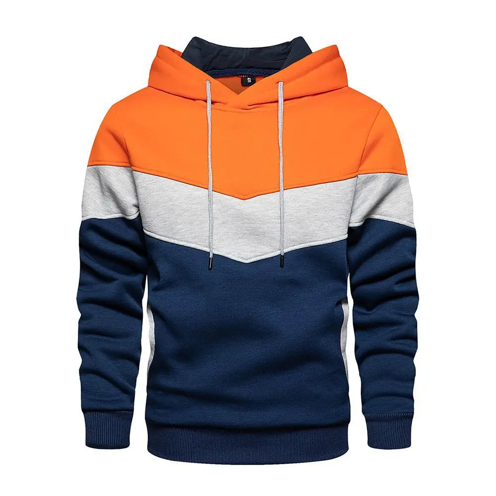 Patchwork Fleece Hoodie