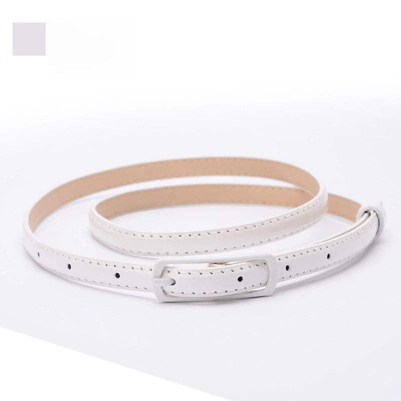 Candy Color Leather Belt