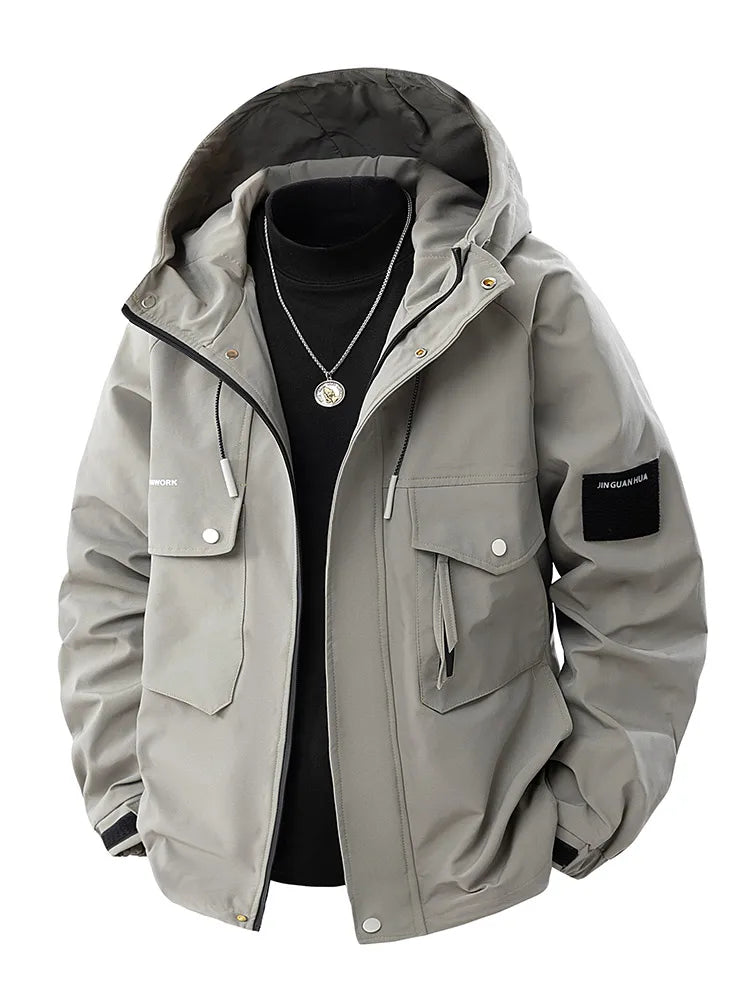 Multi-Pocket Windbreaker