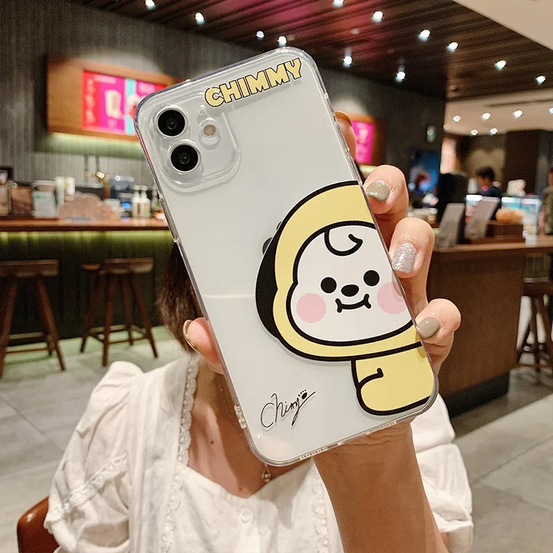 Chimmy Phone Case For iPhone 16 15 14 13 12 Pro Max 13 Mini Soft Clear Cover