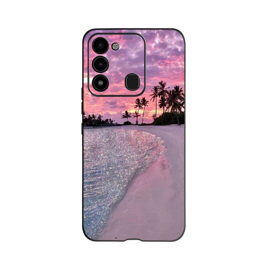 For Tecno Spark 8 Case Soft Silicone Back Case for Tecno Spark 8C Spark8 KG6 Fundas Case Phone Cover Spark 8T Coque