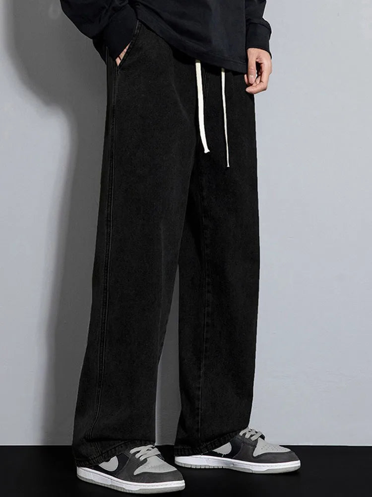 Dragging Loose Jeans