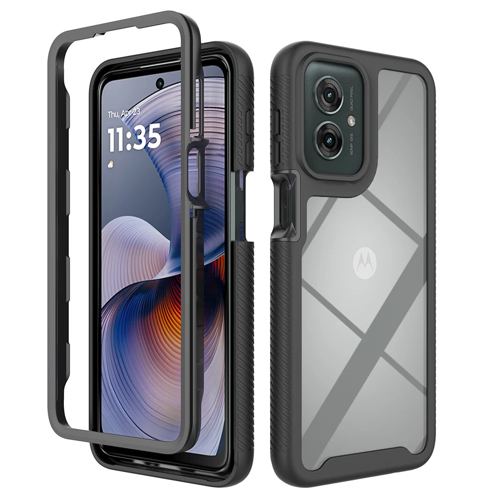 Armor Defend Case for Motorola Moto G55 G35 G32 G42 G52 G82 Shockproof Phone Cover Hard PC Front Frame + TPU Shell Funda Capa