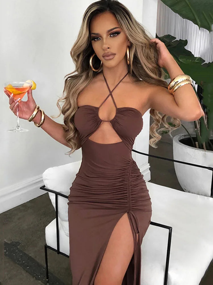 Backless Midi Dress