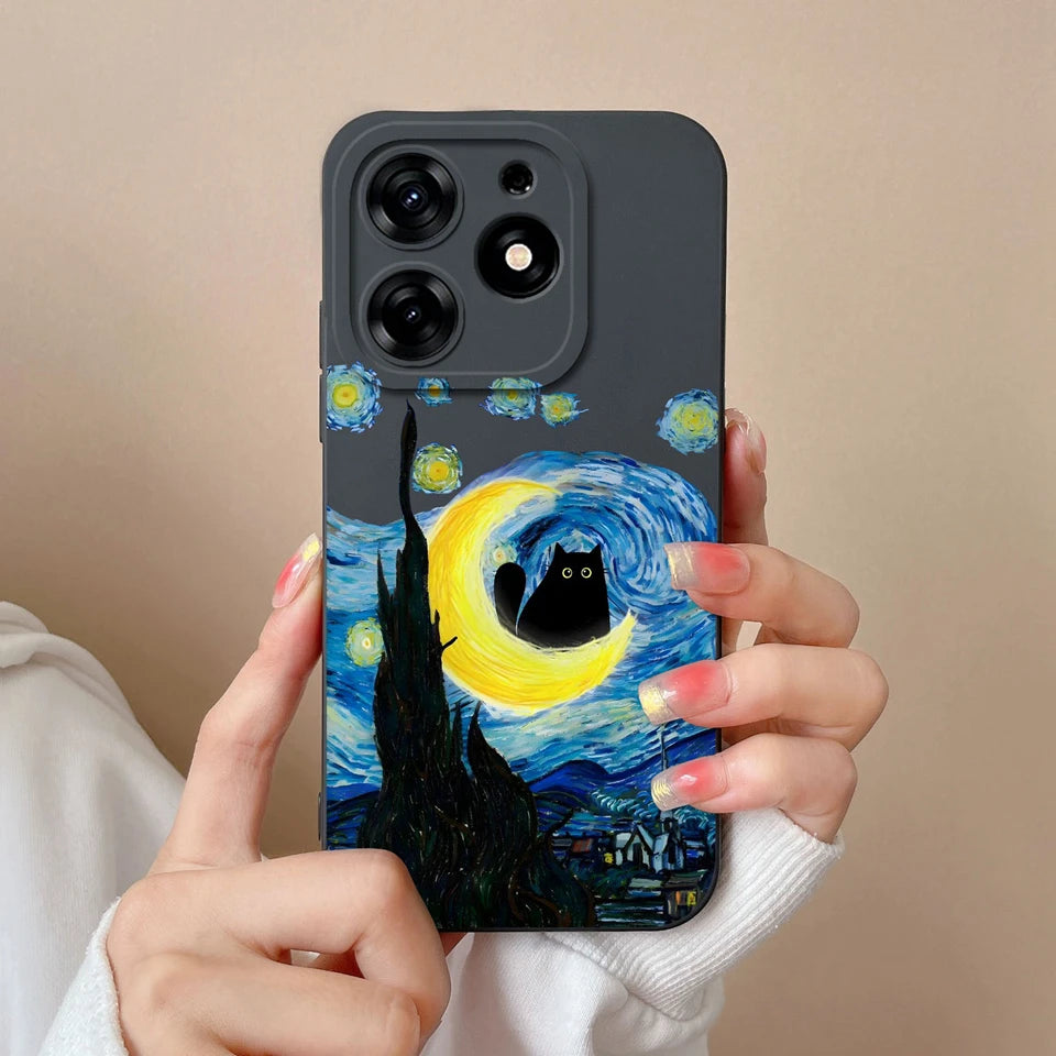 Case For Tecno Spark 10 Pro Pink Cloud Butterfly Liquid Shockproof Fashion Silicone Phone Cover For tecno spark 10 pro Funda