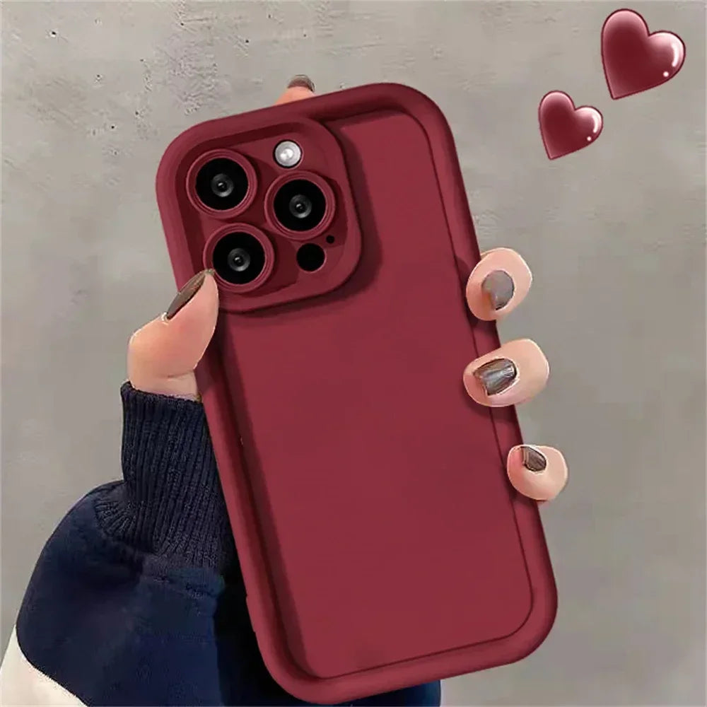 Cherry Girl Flower Candy Phone Case For iPhone 16pro 15 14 13 12 11 Pro Max 7 8 Plus Cute Autumn Soft Silicone Case