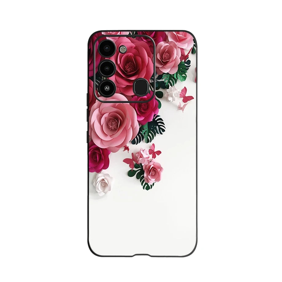 For Tecno Spark 8 Case Soft Silicone Back Case for Tecno Spark 8C Spark8 KG6 Fundas Case Phone Cover Spark 8T Coque