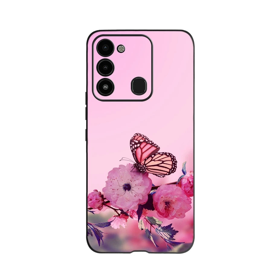 For Tecno Spark 8 Case Soft Silicone Back Case for Tecno Spark 8C Spark8 KG6 Fundas Case Phone Cover Spark 8T Coque