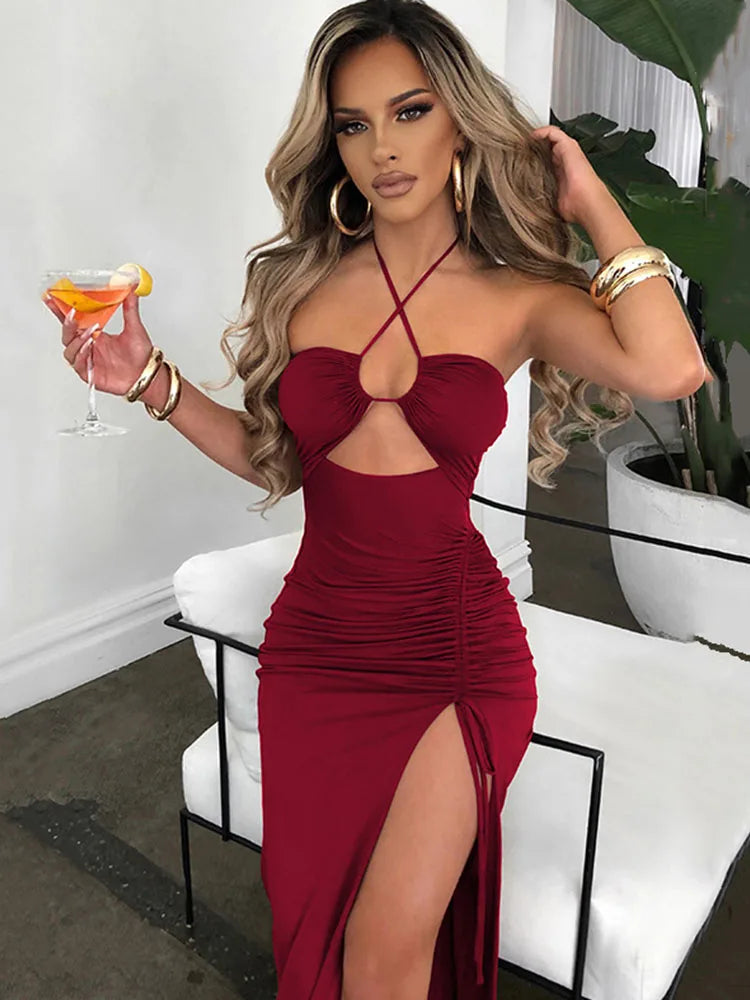 Backless Midi Dress