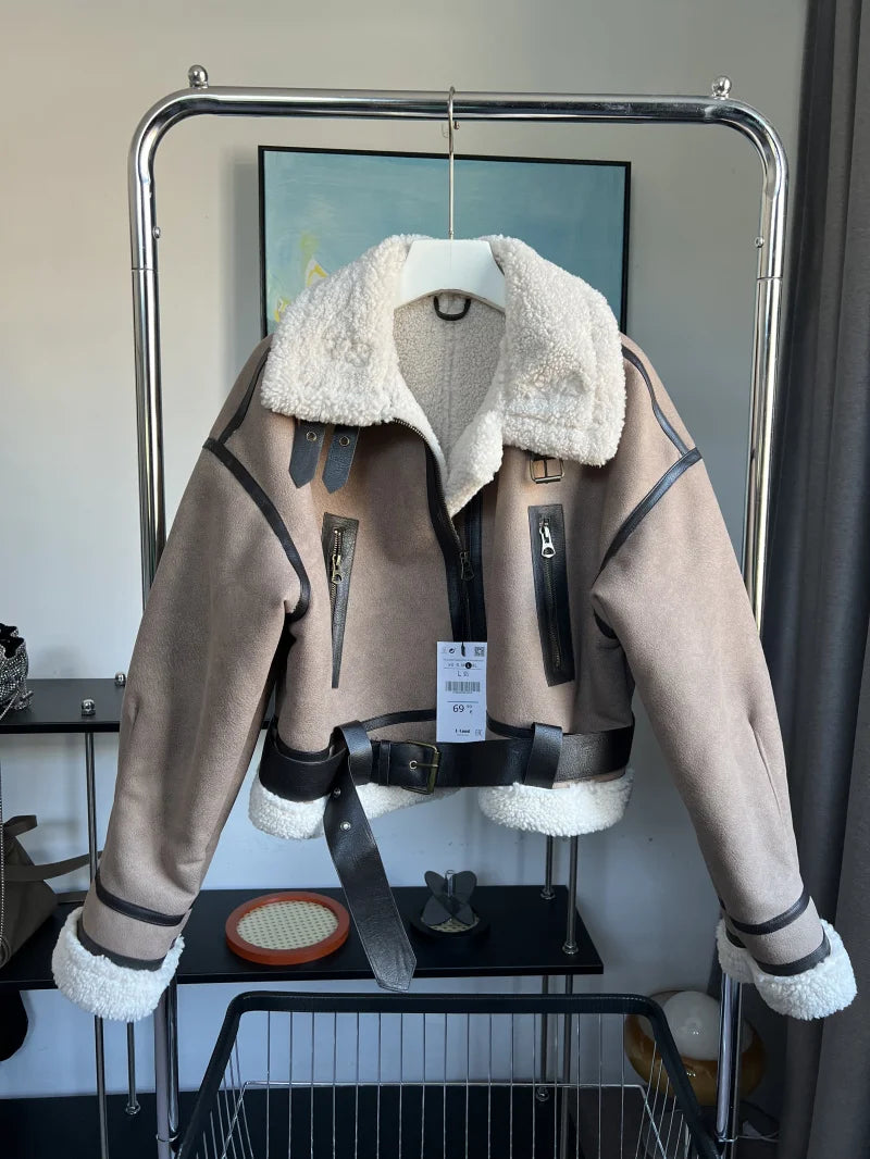 Synthetic Sheepskin Coat