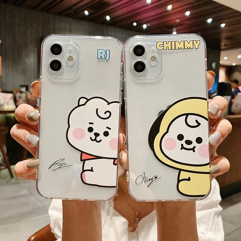 Chimmy Phone Case For iPhone 16 15 14 13 12 Pro Max 13 Mini Soft Clear Cover