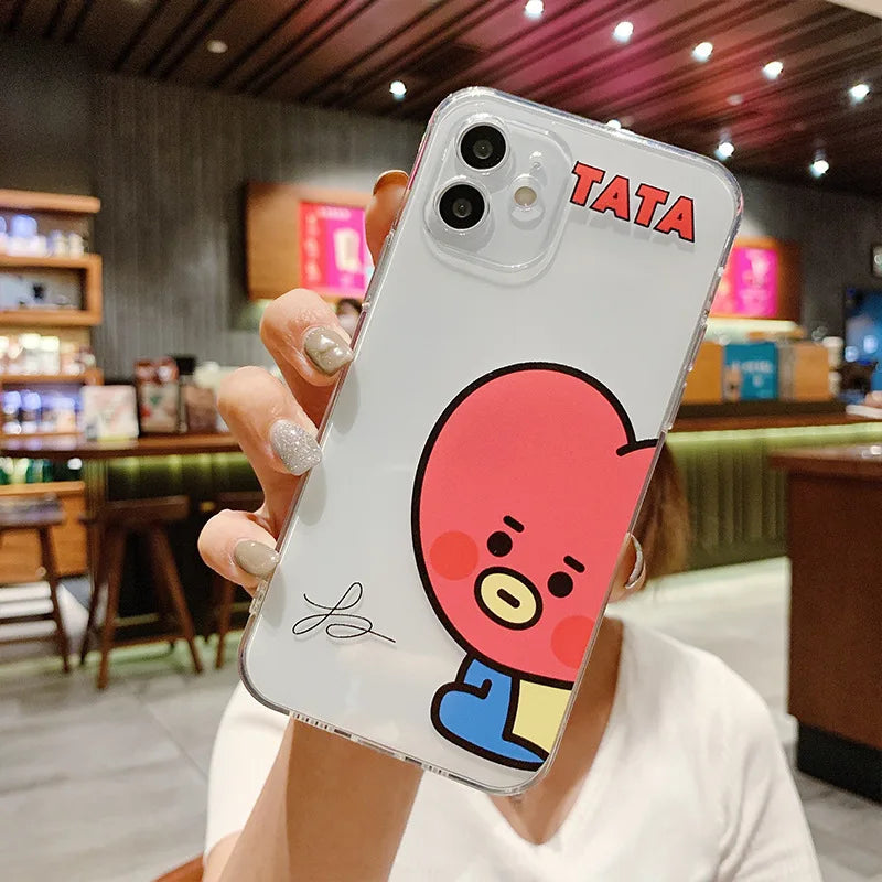 Chimmy Phone Case For iPhone 16 15 14 13 12 Pro Max 13 Mini Soft Clear Cover
