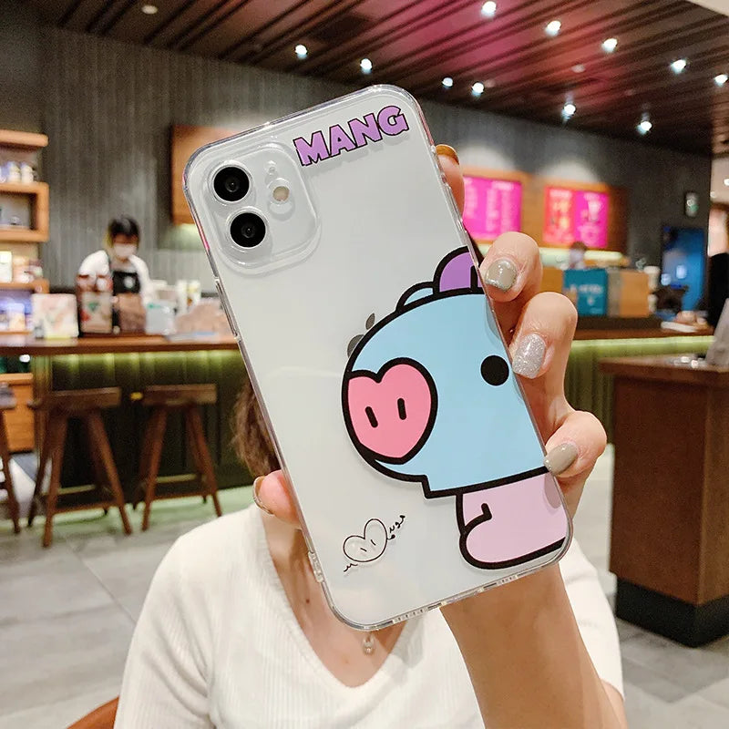 Chimmy Phone Case For iPhone 16 15 14 13 12 Pro Max 13 Mini Soft Clear Cover