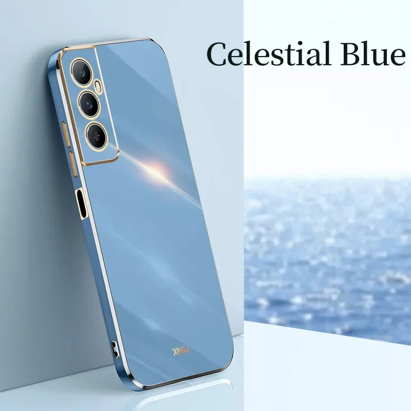 6d Luxury Phone Case For OPPO Realme C75 C30s C31 C35 C51 C53 C55 4G C63 C65 C67 14x Soft Silicone Shockproof Back Cover Cases