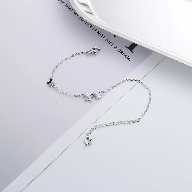 925 Silver Diamond-Studded Bracelet