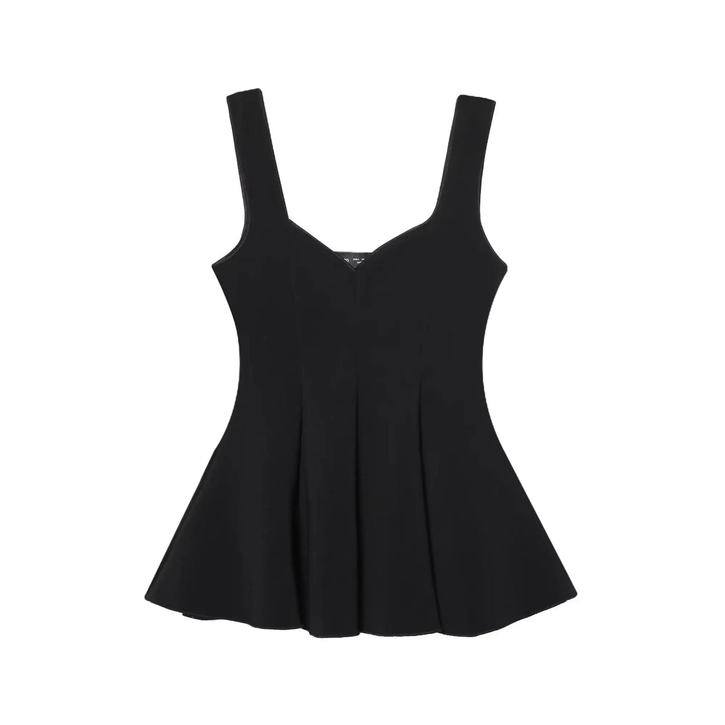 Solid Skirt Hem Top