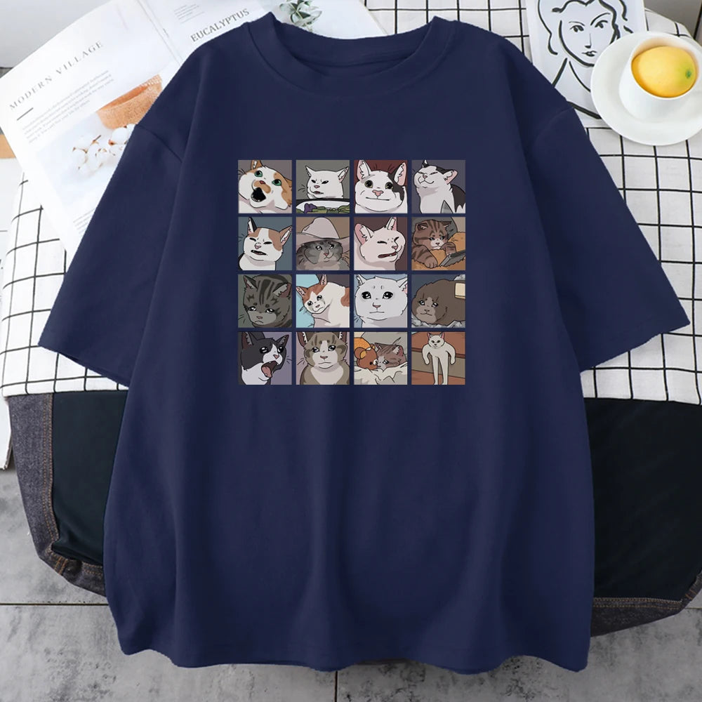 Meme Cats Puzzle T-Shirts