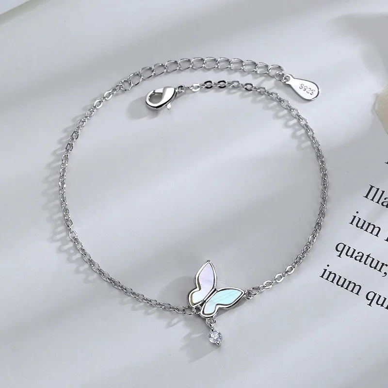 925 Silver Diamond-Studded Bracelet