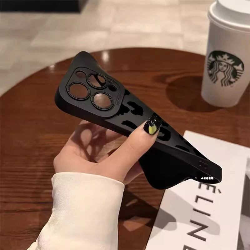 Leopard Design Camera Protective Phone Case for iPhone 16 Cases iPhone 17 Air 15 14 13 12 Pro Max 16E Cover