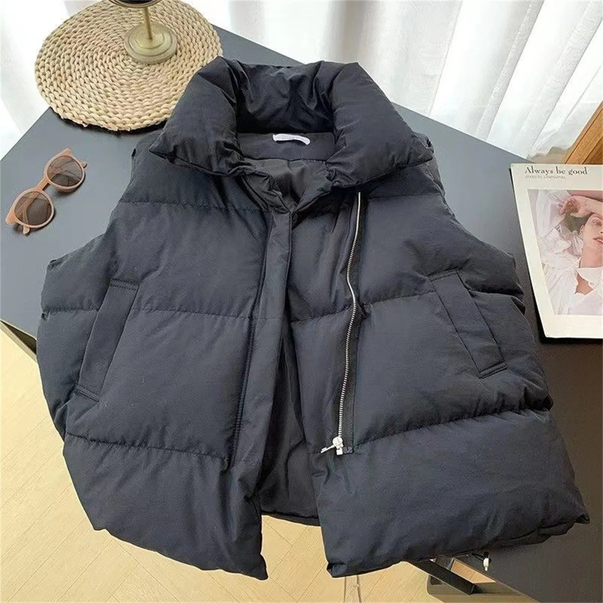 Stand Collar Vest
