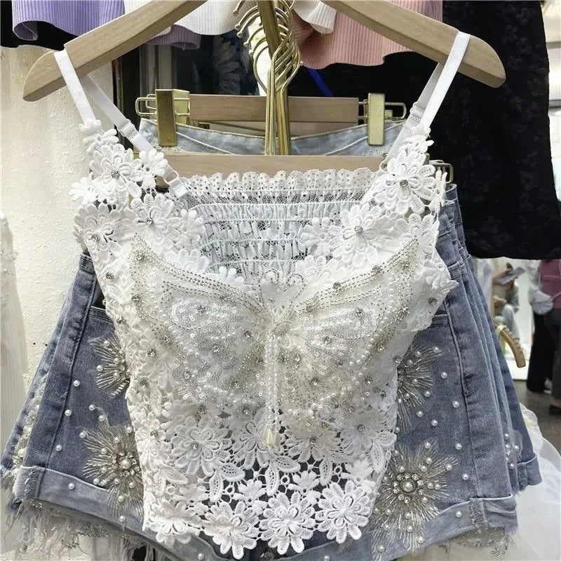 Butterfly Lace Top