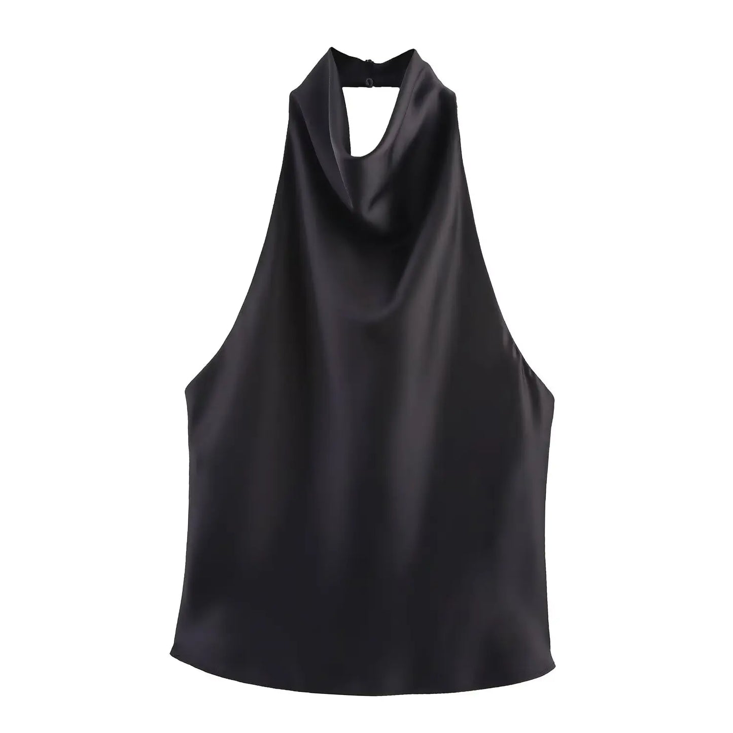 Backless Button Top