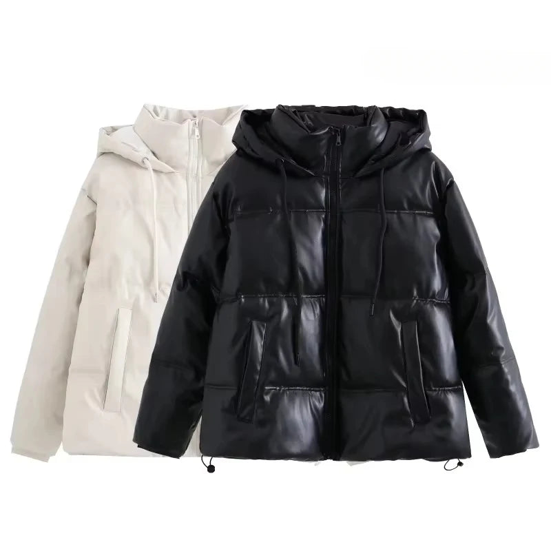 Cold Leather Parka