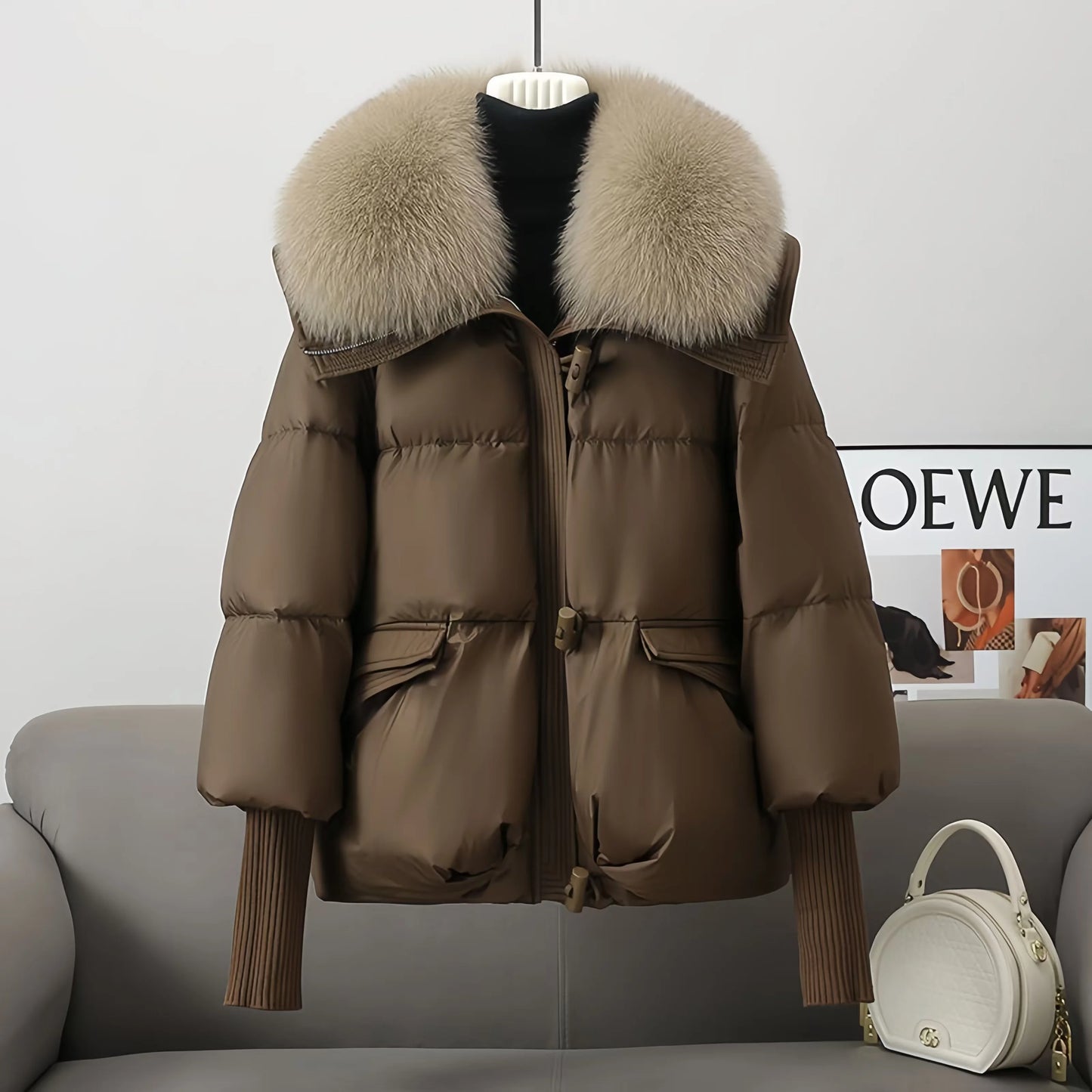 Fur Collar Coat