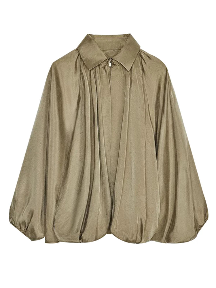 Puffed Bomber Jacket