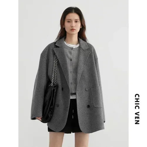 Woolen Double Breasted