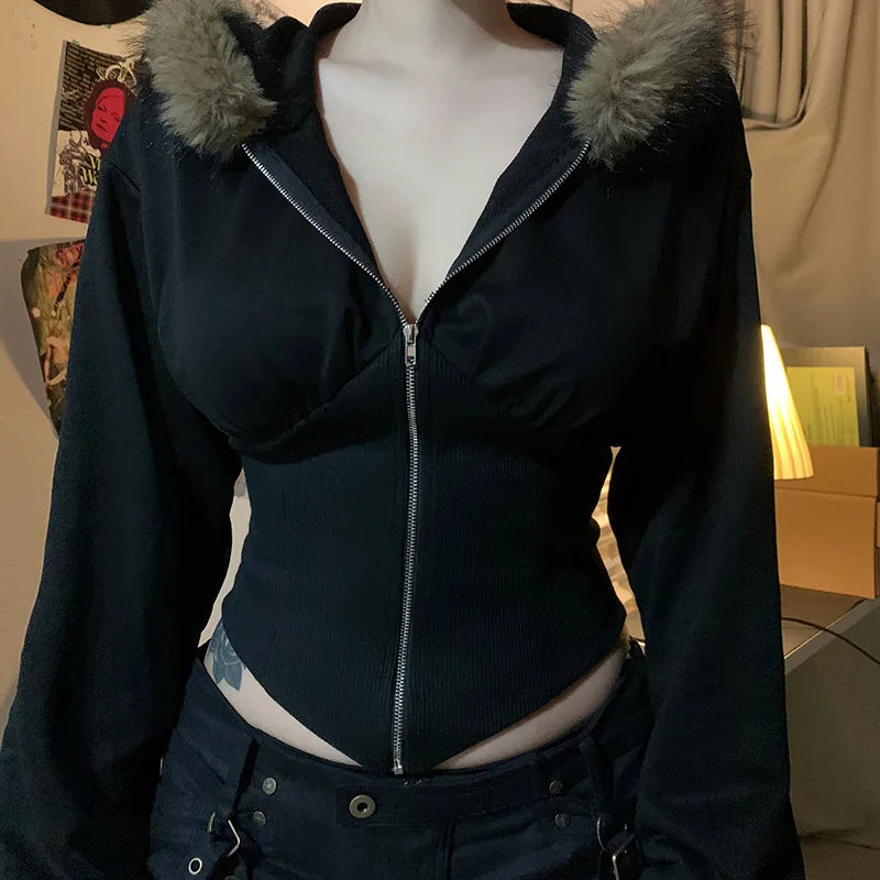 Goth Faux Hoodie