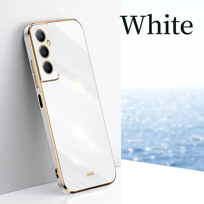 6d Luxury Phone Case For OPPO Realme C75 C30s C31 C35 C51 C53 C55 4G C63 C65 C67 14x Soft Silicone Shockproof Back Cover Cases