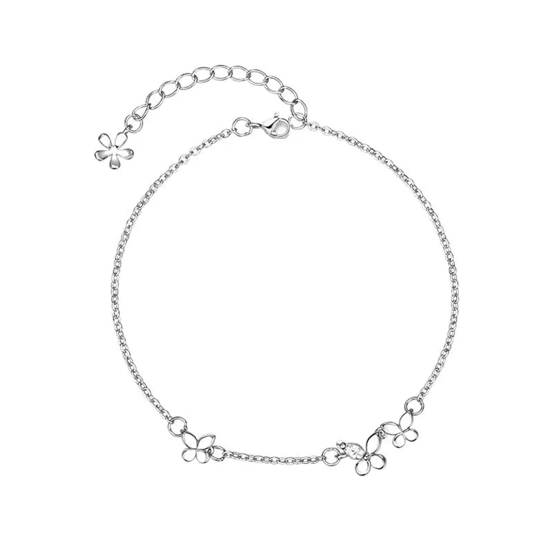 925 Silver Diamond-Studded Bracelet