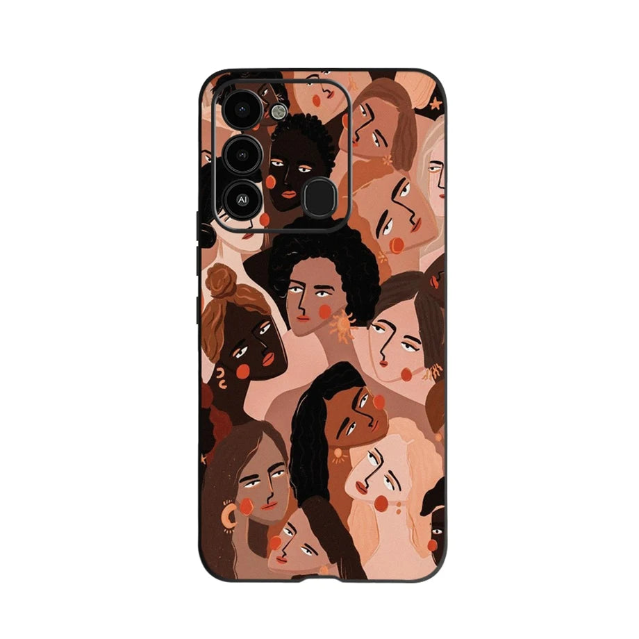 For Tecno Spark 8 Case Soft Silicone Back Case for Tecno Spark 8C Spark8 KG6 Fundas Case Phone Cover Spark 8T Coque