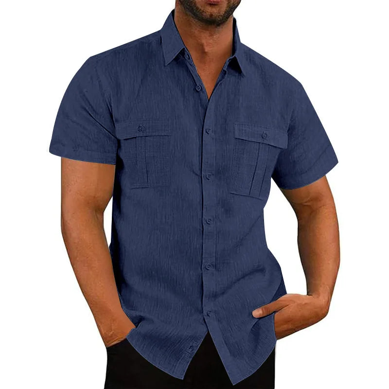 Linen Short-Sleeved Shirt