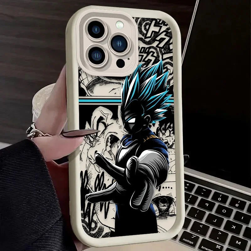 Cool Man Anime DBZ Phone Case for iPhone 12 13 14 15 Pro Max 2020 Shockproof Soft Matte Silicone Cover