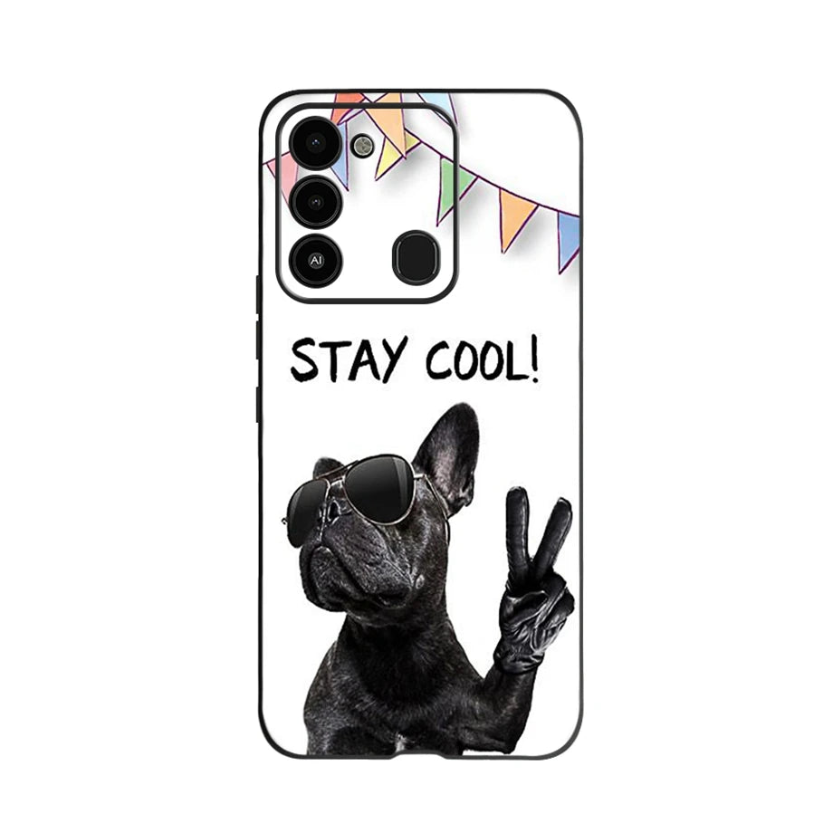For Tecno Spark 8 Case Soft Silicone Back Case for Tecno Spark 8C Spark8 KG6 Fundas Case Phone Cover Spark 8T Coque