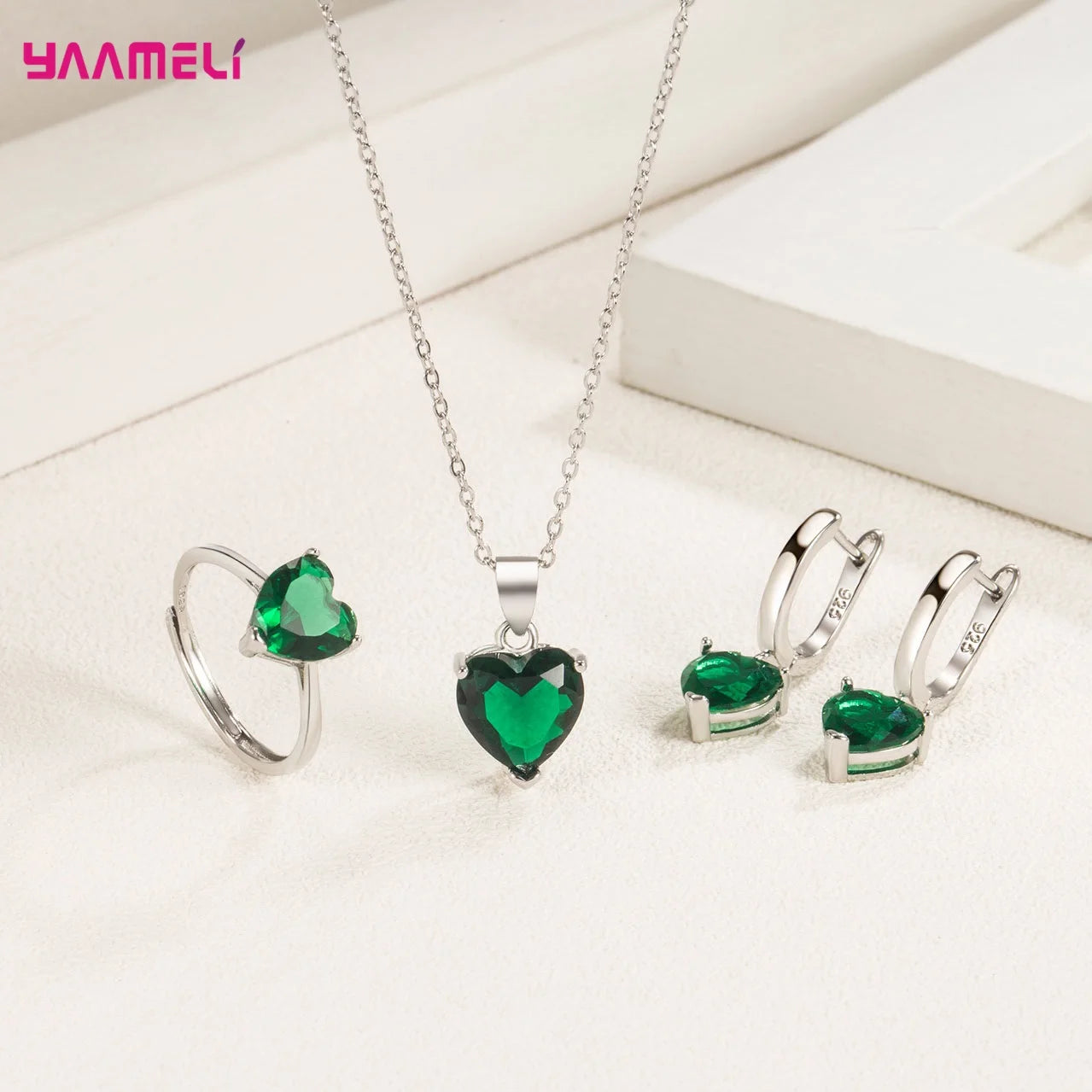 925 Sterling Silver Color Jewelry Gift Sets