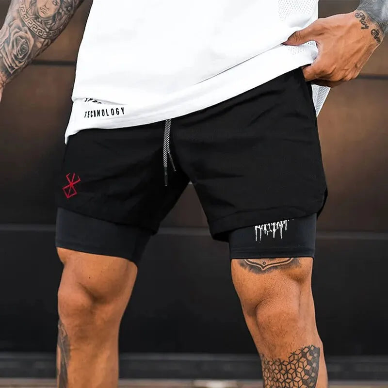 Demon Print Shorts