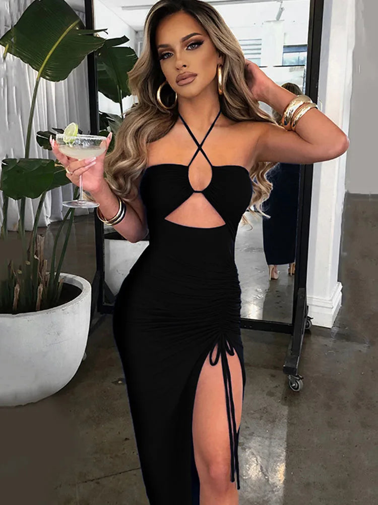 Backless Midi Dress
