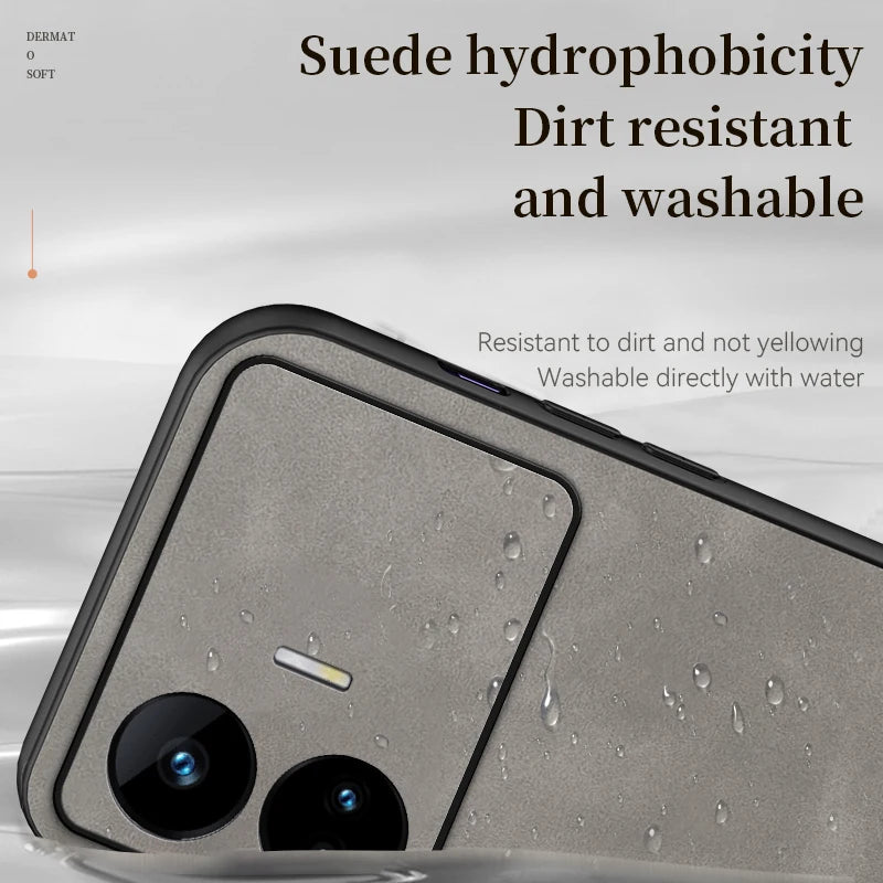 For OPPO Realme GT Neo 5 SE Case Leather Shockproof Phone Case for Realme GT Neo 5SE Neo5 SE Soft TPU Frame Protect Back Cover