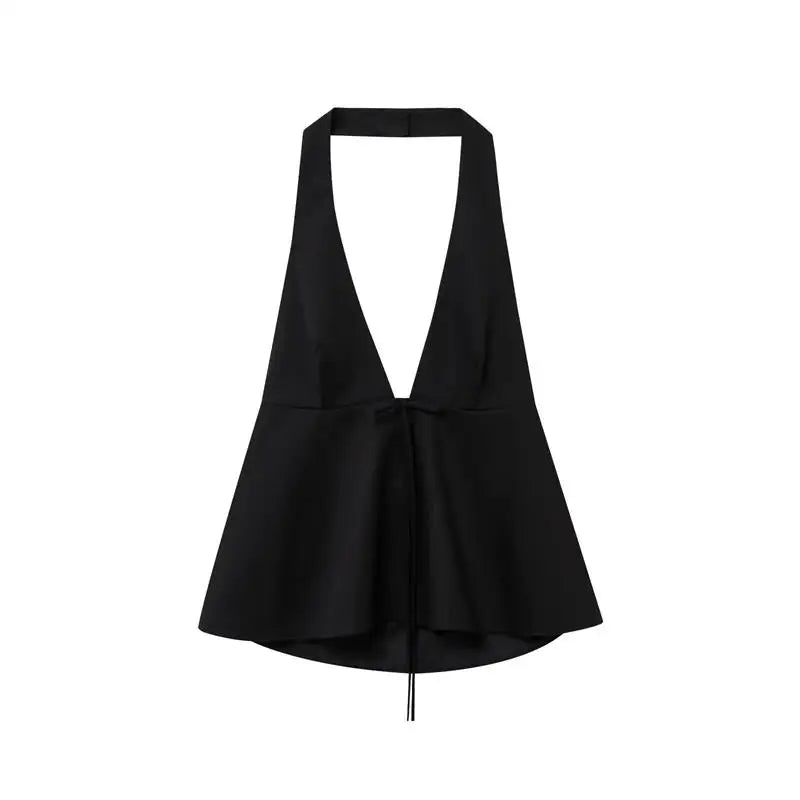 Elegant neck-Hanging Tops