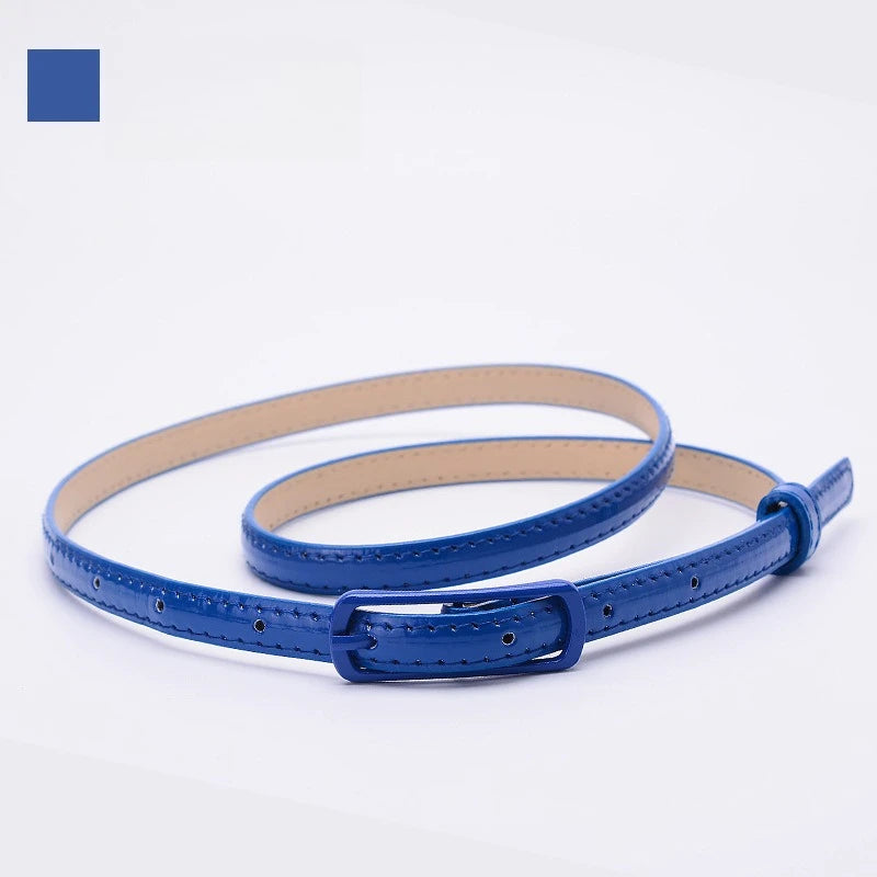 Candy Color Leather Belt