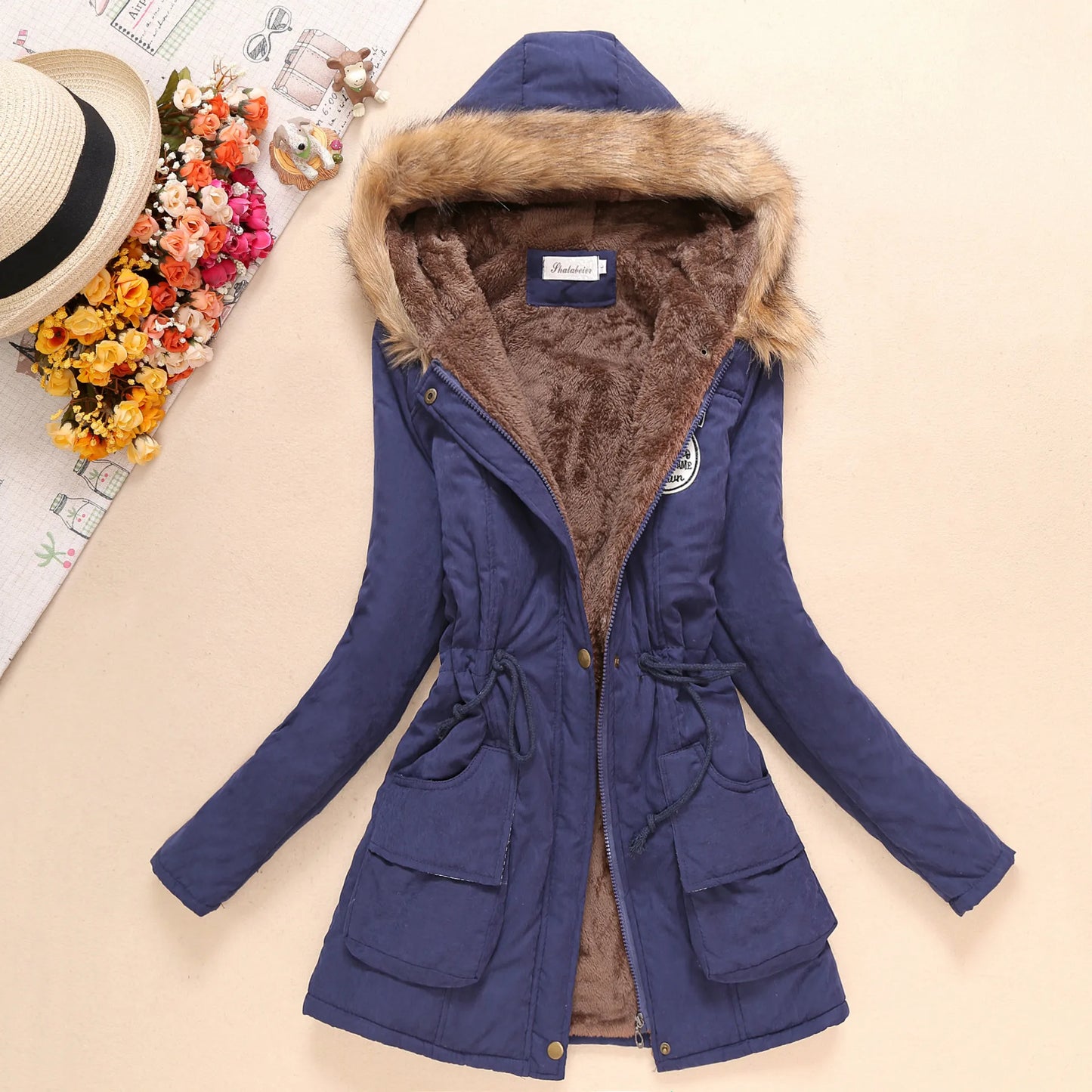 Embroidery Hooded Jacket