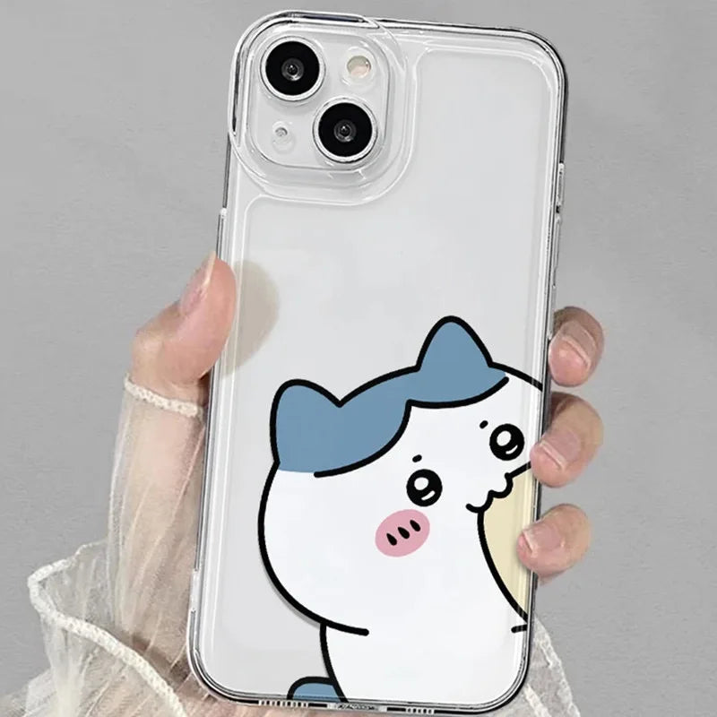 Funny Cartoon Lover Phone Case for iPhone 15 14 13 12 11 Pro Max X Xs Max XR 8 7 Plus Soft Clear Cover Fundas Coque