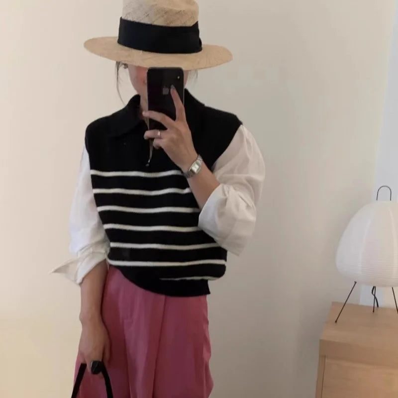 Retro Stripe Vest