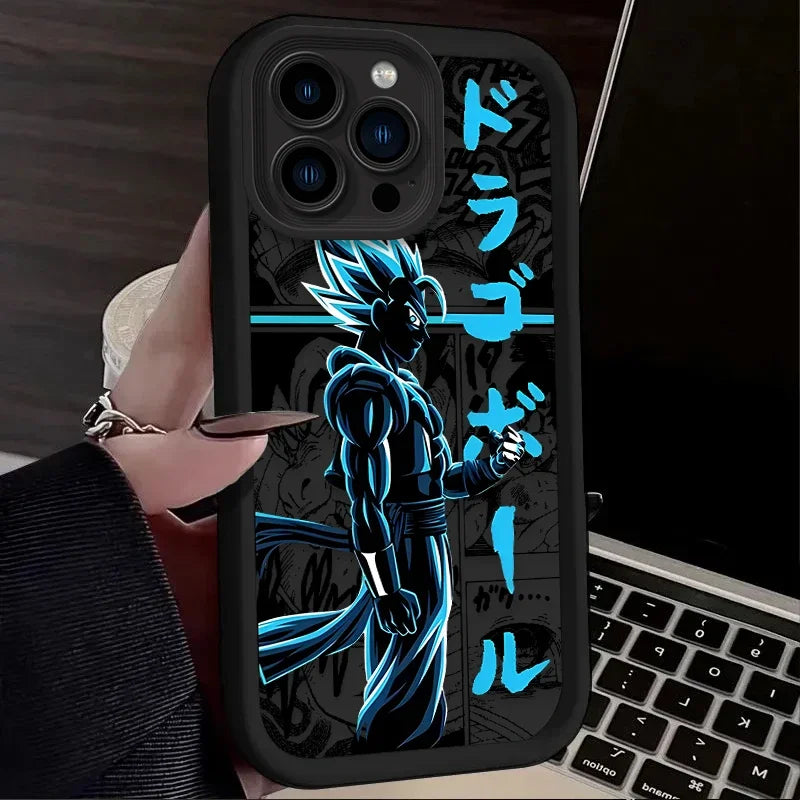 Cool Man Anime DBZ Phone Case for iPhone 12 13 14 15 Pro Max 2020 Shockproof Soft Matte Silicone Cover